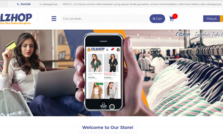 Tema Wordpress Premium Toko Online Olzhop